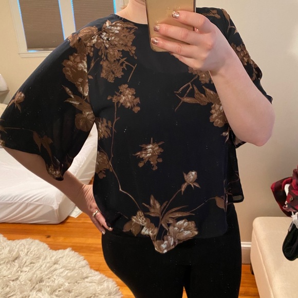 Brand new navy stitch fix fun2fun Blouse M - Picture 7 of 12